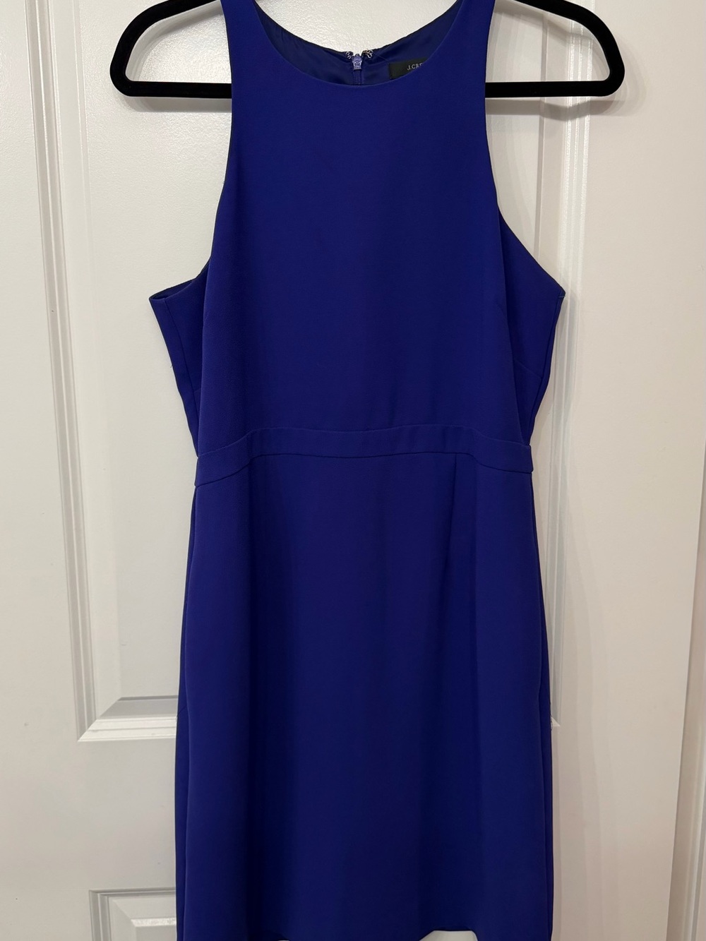 J. Crew Sleeveless Halter Mini Dress in Cobalt Blue (With Pockets!)